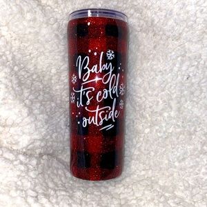 Custom plaid tumbler
